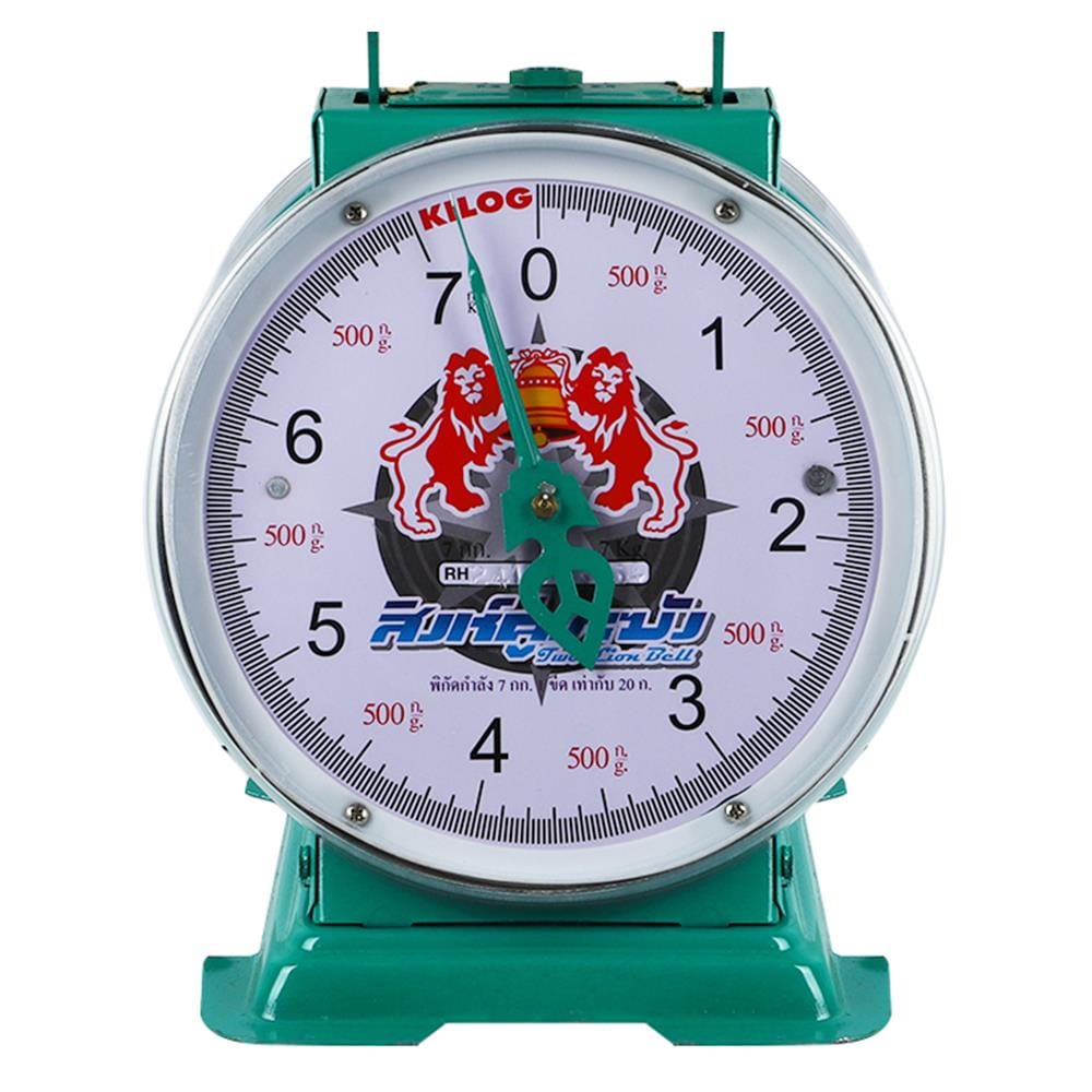เครื่องชั่งสปริง ตราสิงห์ 7 กก. สีเขียว