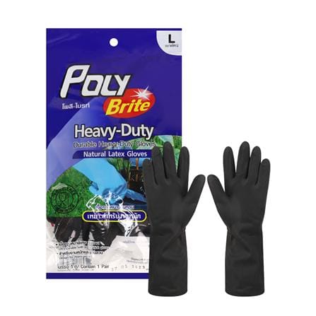 ถุงมือยาง POLY-BRITE HEAVY DUTY SIZE L_0