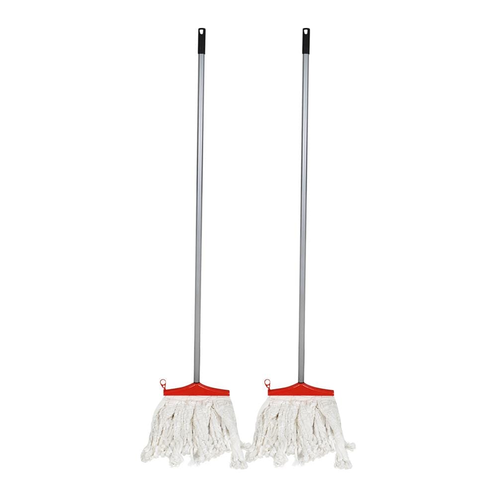 ไม้ม็อบคอตตอน BE MAN เรนโบว์ 10 นิ้ว สีขาว (แพ็กคู่)