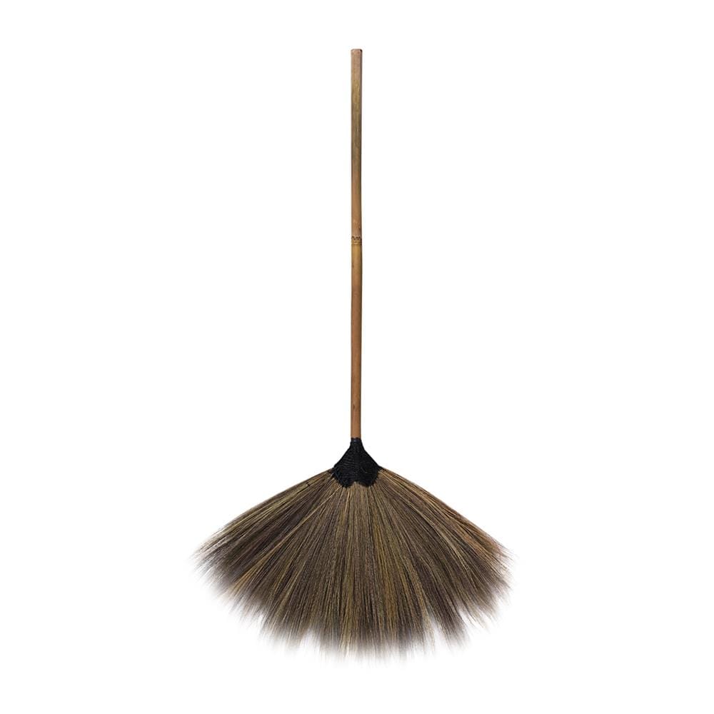 ไม้กวาดดอกหญ้า ด้ามไม้ K.T.UTENSIL