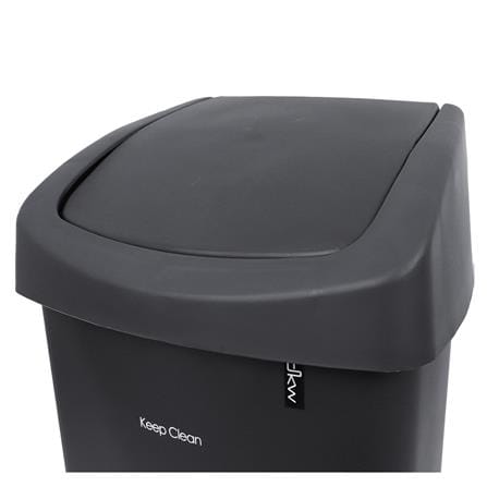 ถังขยะเหลี่ยมฝาสวิง DKW HH-207P 25 ลิตร สีเทา_2
