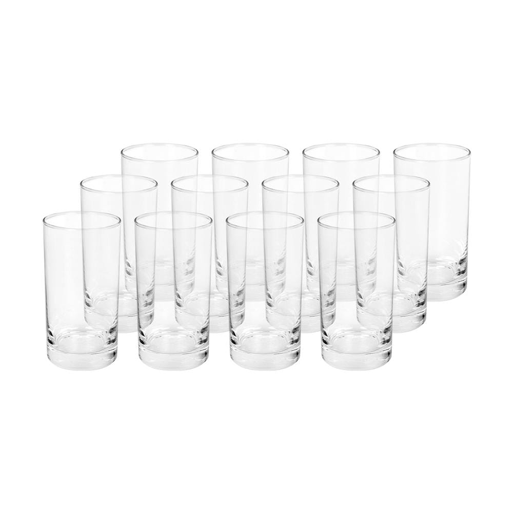 แก้วน้ำ 280ml OCEAN GLASS FIN LINE HI BALL แพ็ก 12 ใบ