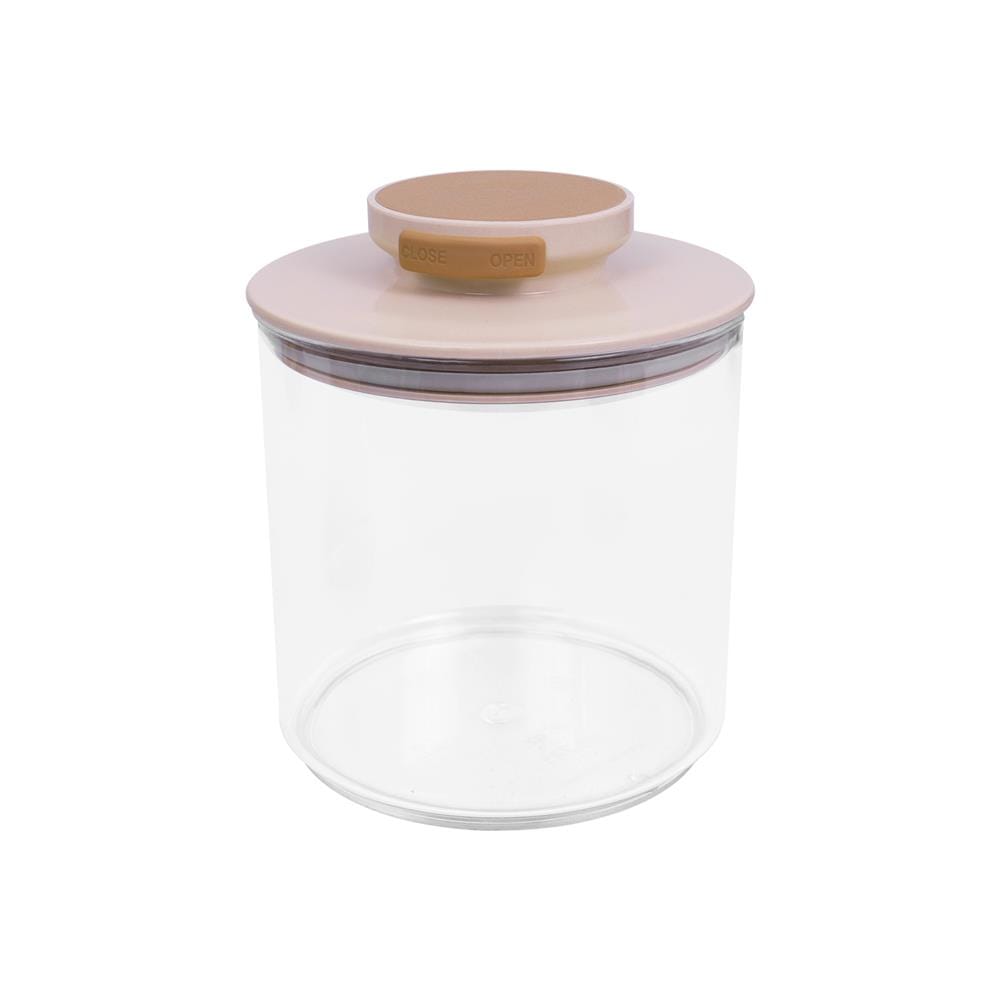 ขวดโหลแก้วฝาดึง 0.5 ลิตร HAPPY WARE สีน้ำตาล