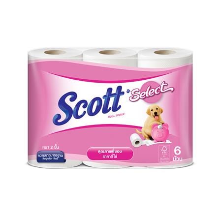 กระดาษชำระ SCOTT SELECT (แพ็ก 6 ชิ้น)_0