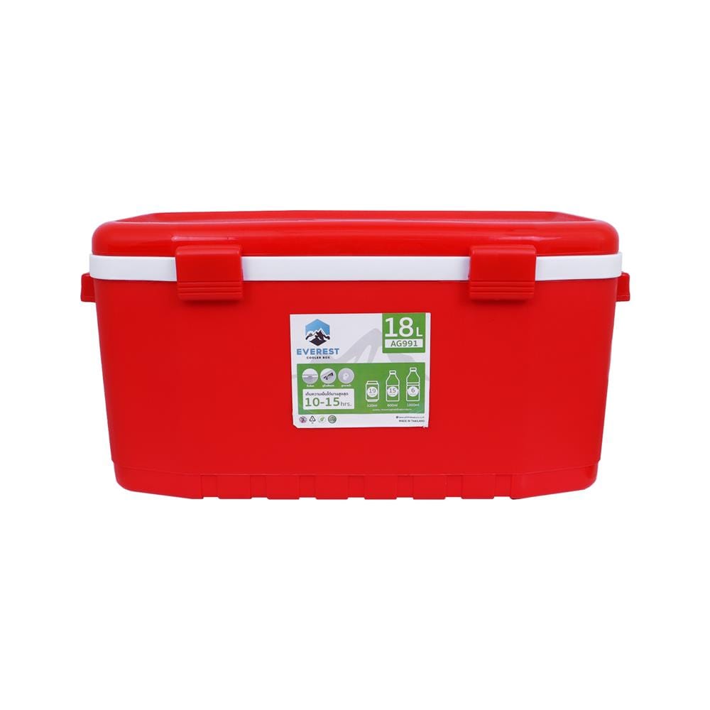 กระติกน้ำเย็น 18 ลิตร EVEREST AG 991R สีแดง