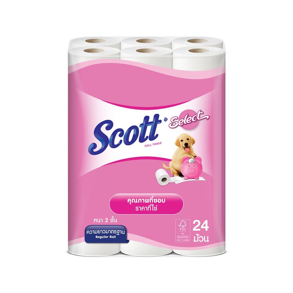 กระดาษชำระ SCOTT SELECT (แพ็ก 24 ชิ้น)