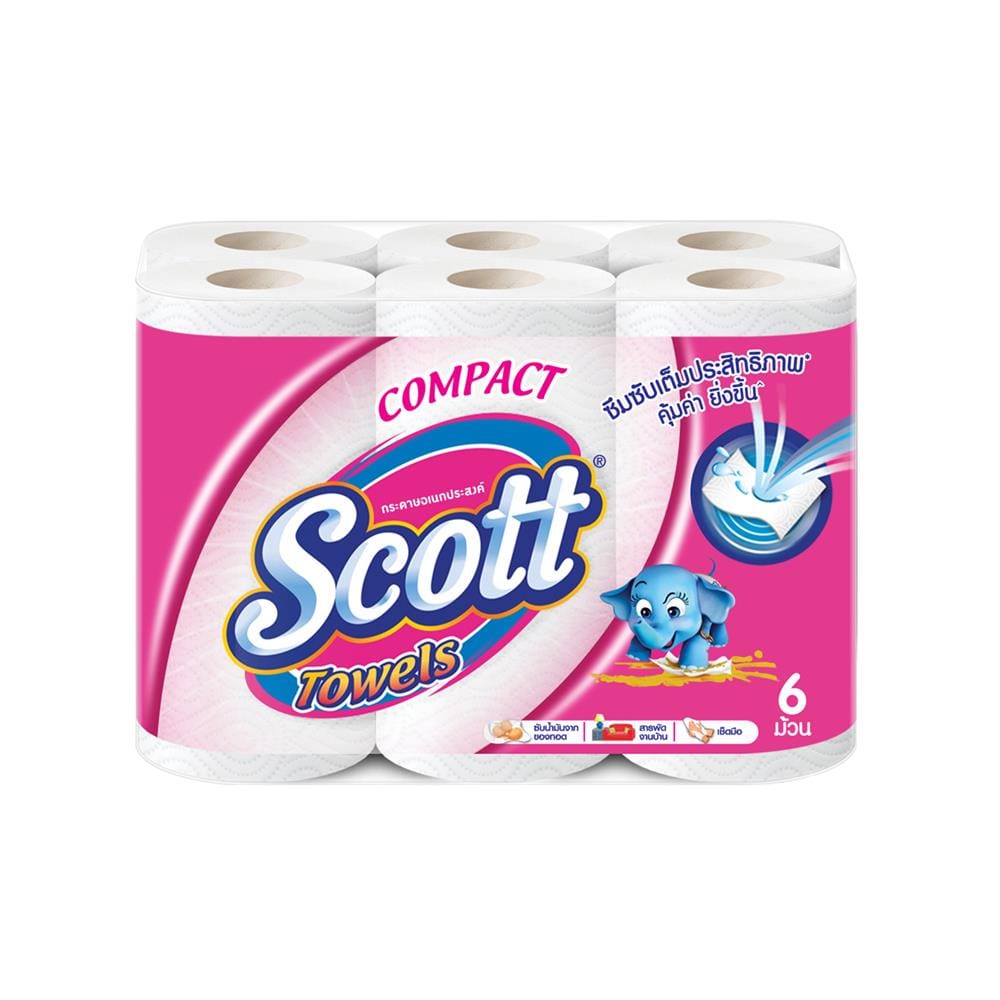 กระดาษอเนกประสงค์ SCOTT COMPACT (แพ็ก 6 ชิ้น)