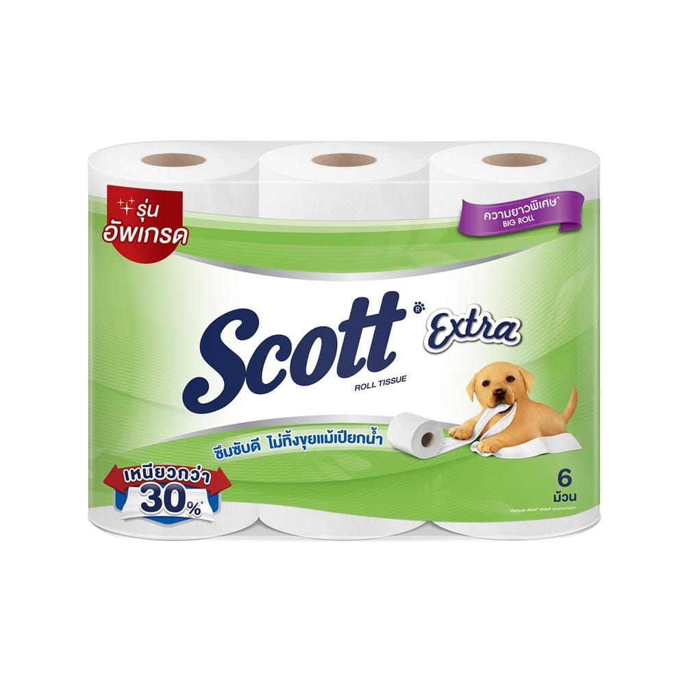 กระดาษชำระ SCOTT EXTRA (แพ็ก 6 ชิ้น)