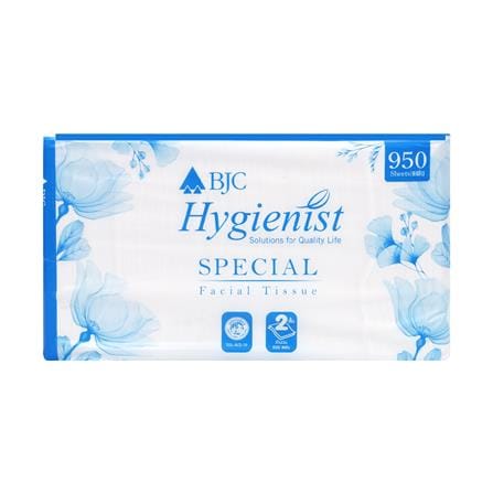 กระดาษเช็ดหน้า BJC HYGIENIS 950 แผ่น_0