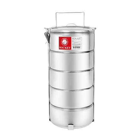 ปิ่นโตสเตนเลสกลม 14 ซม. 5 ชั้น ROCKET_0