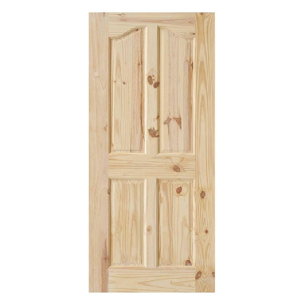 ประตูไม้สนนิวซีแลนด์ D2D ECO PINE EZERO 9 80X180 ซม. สีธรรมชาติ ไม่เจาะลูกบิด