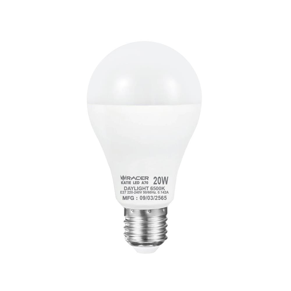 หลอด LED RACER A70 KATIE 20 วัตต์ DAYLIGHT E27