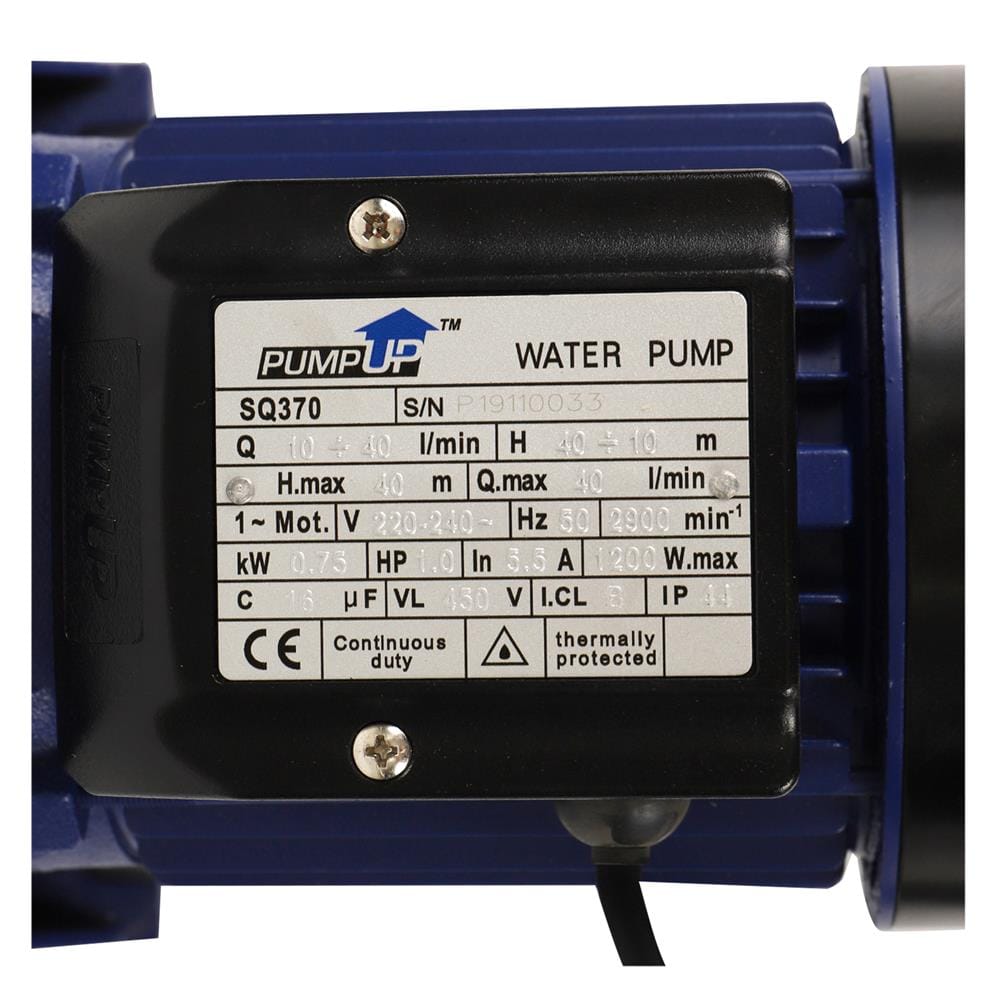 ปั๊มหอยโข่ง SUMOTO PUMP UP  SQ370 1 แรงม้า