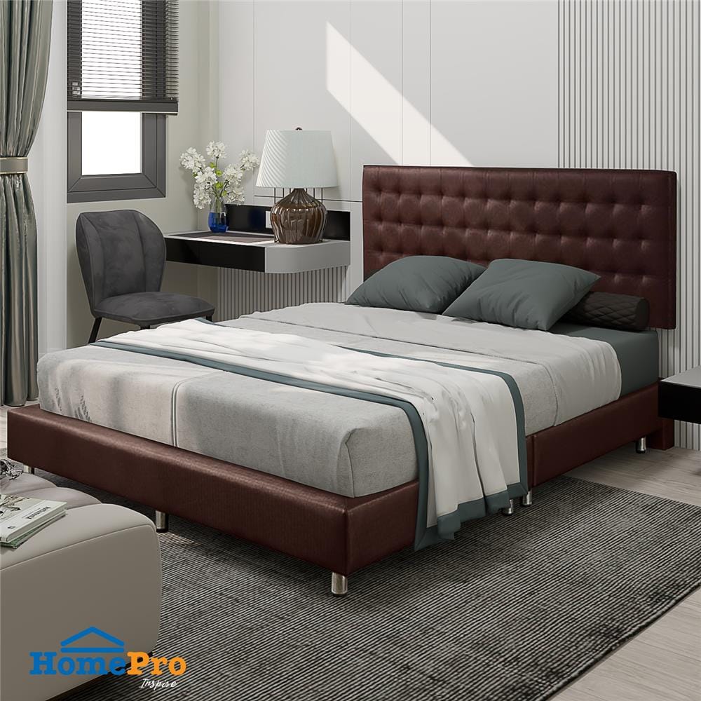 ฐานรองหัวเตียง 5 ฟุต HOME LIVING STYLE MUNICH น้ำตาลเข้ม