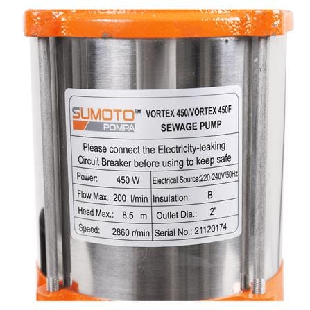 ปั๊มจุ่มน้ำเสีย SUMOTO POMPA DIRT750 750 วัตต์_2
