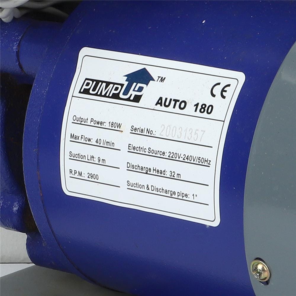 ปั๊มน้ำอัตโนมัติ SUMOTO PUMP UP AUTO180 180 วัตต์