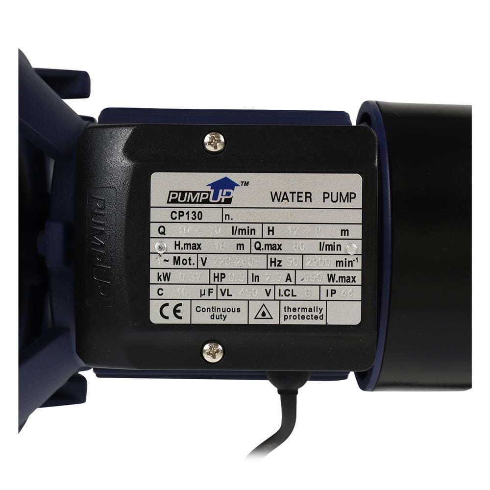 ปั๊มหอยโข่ง SUMOTO PUMP UP CP130 0.5 เเรงม้า