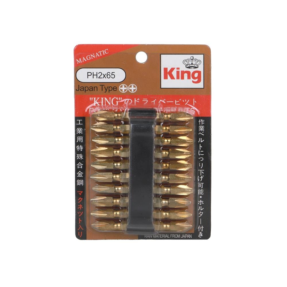 ดอกไขควง KING PH2x65 10 ชิ้น/แพ็ก
