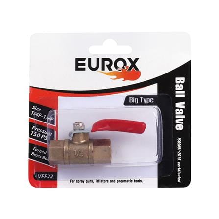 บอลวาล์วตัวเมีย-ตัวเมีย EUROX 2 หุน (1/4 นิ้ว) สีทอง_2