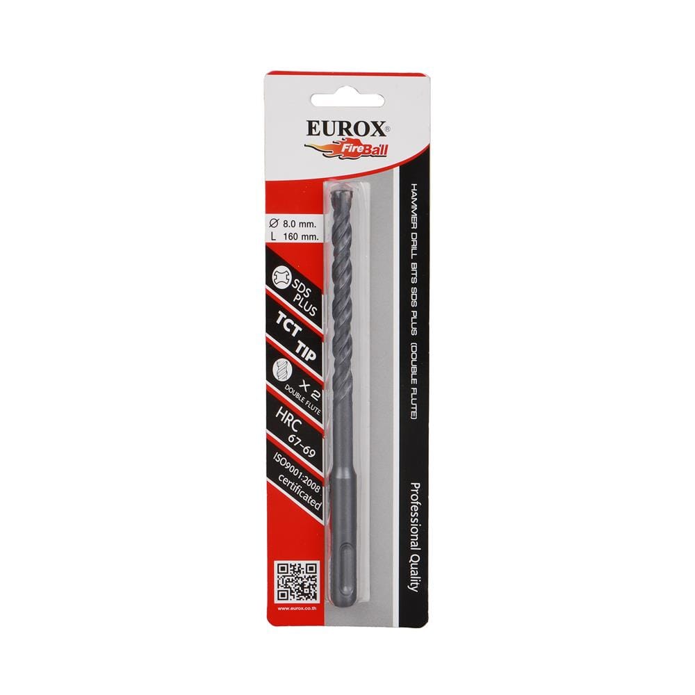 ดอกสว่านโรตารี่ EUROX SDS PLUS 8x160 มม.
