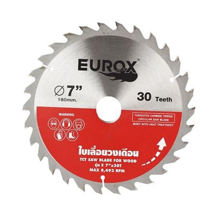 ใบเลื่อยวงเดือน EUROX 7 นิ้ว 30 ฟัน_0
