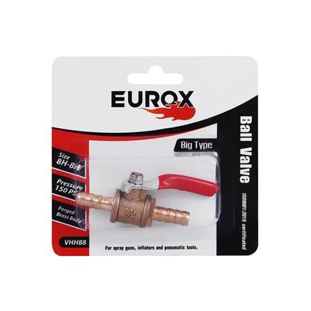 ข้อต่อบอลวาล์ว หางปลา- ปลา EUROX 2 หุน (1/4 นิ้ว) สีทอง_3