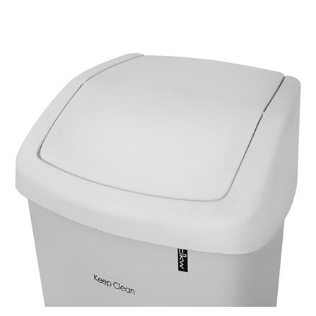 ถังขยะเหลี่ยมฝาสวิง DKW HH-206P 50 ลิตร สีเทา_3