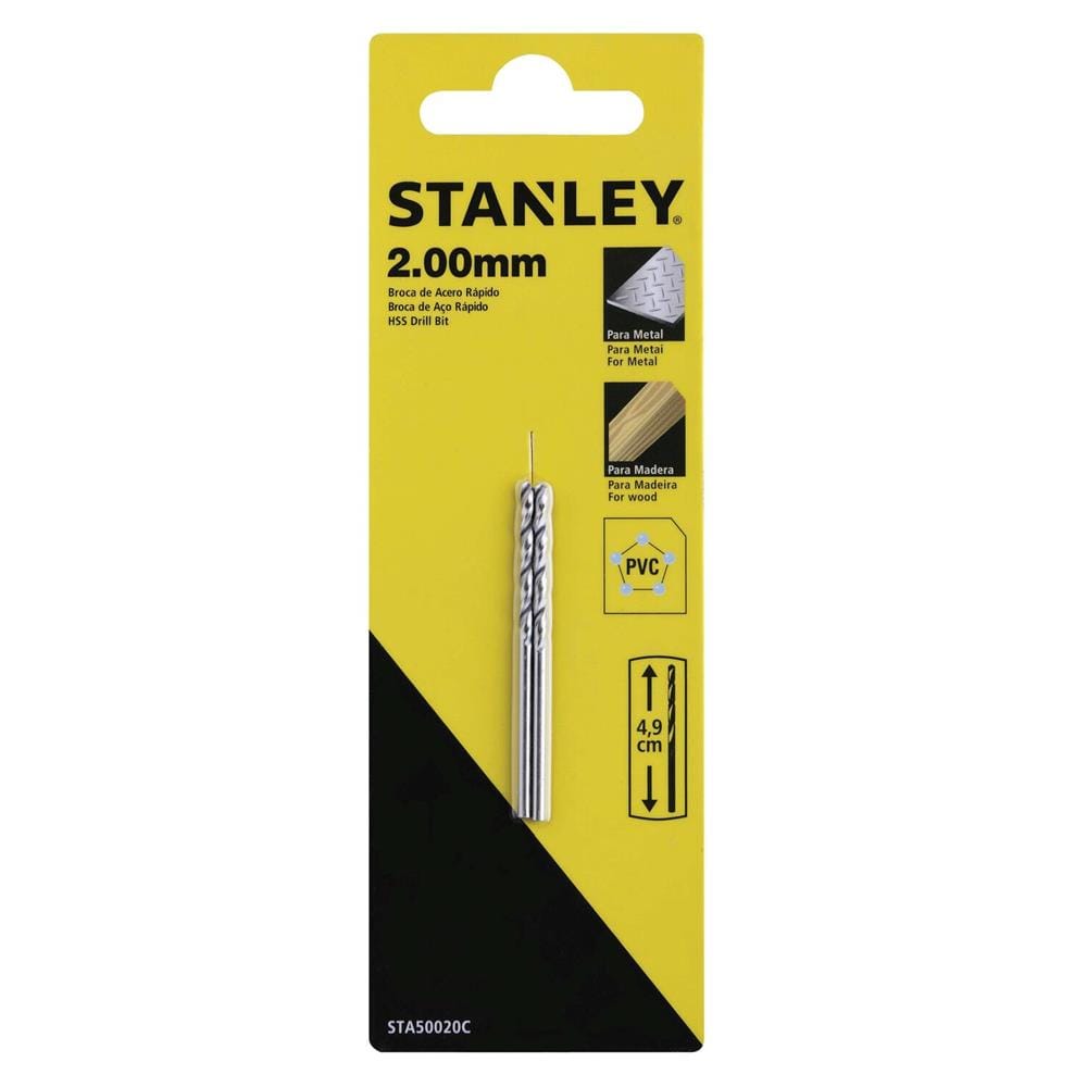 ดอกเจาะเหล็ก STANLEY HSS 2 มม.