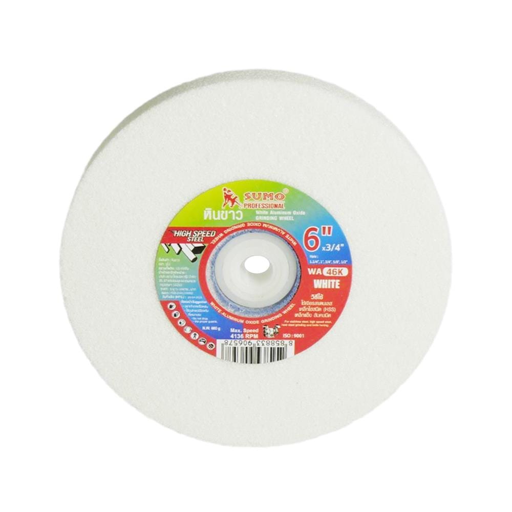 หินเจียรสีขาว SUMO WA 46K D 6 นิ้ว T 3/4 นิ้ว