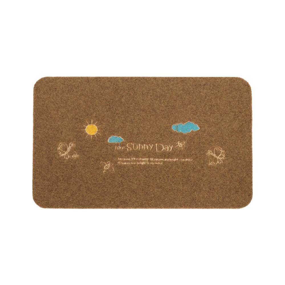 พรมเช็ดเท้าดักฝุ่น WSP BM-217/04 40x60 ซม. สีเบจ