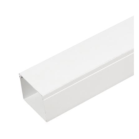 รางเก็บสายไฟแบบทึบ PVC SCG 8 x 10 ซม. 2 เมตร สีขาว_0