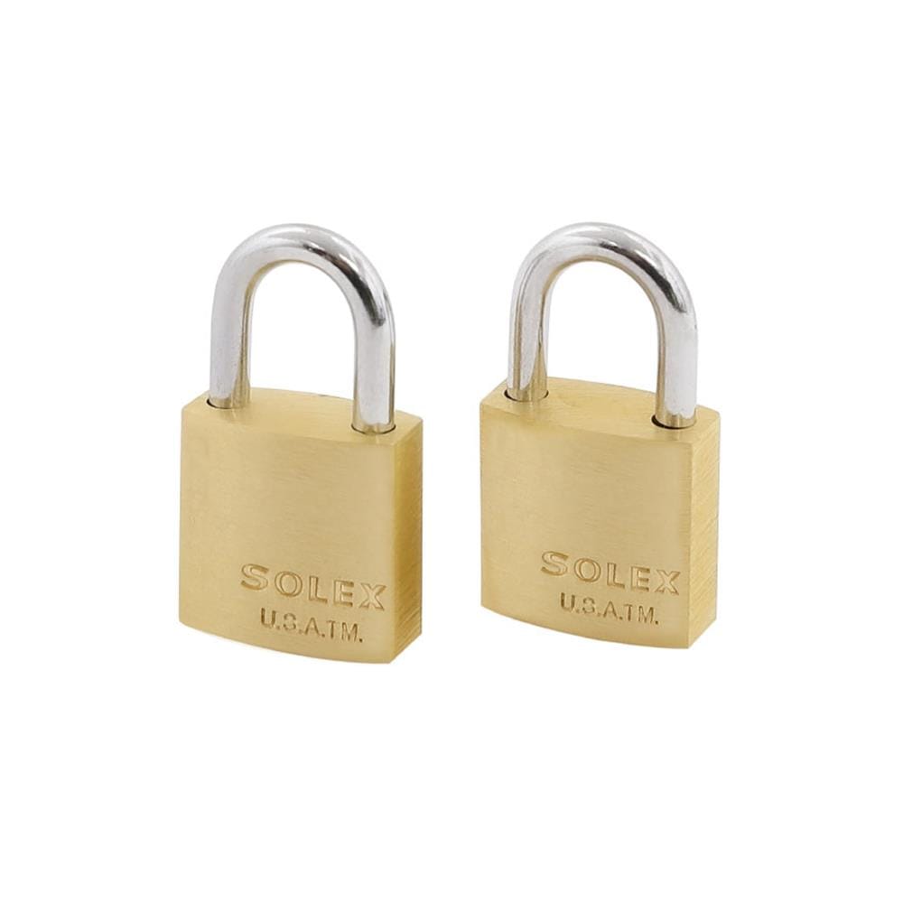 กุญแจคีย์อะไลก์ SOLEX KAL 2/1 SL 99 20 มม. สีทองเหลือง 2 ตัว/ชุด