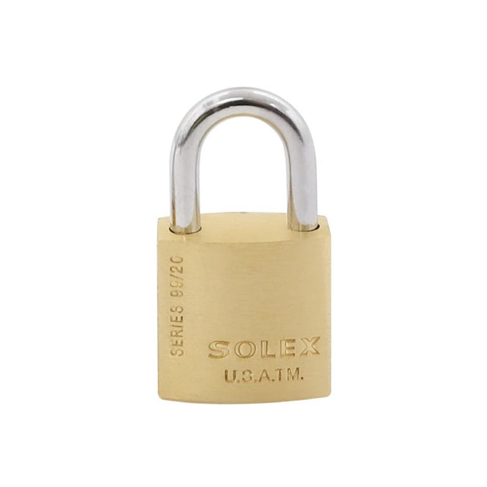 กุญแจคีย์อะไลก์ SOLEX KAL 2/1 SL 99 20 มม. สีทองเหลือง 2 ตัว/ชุด