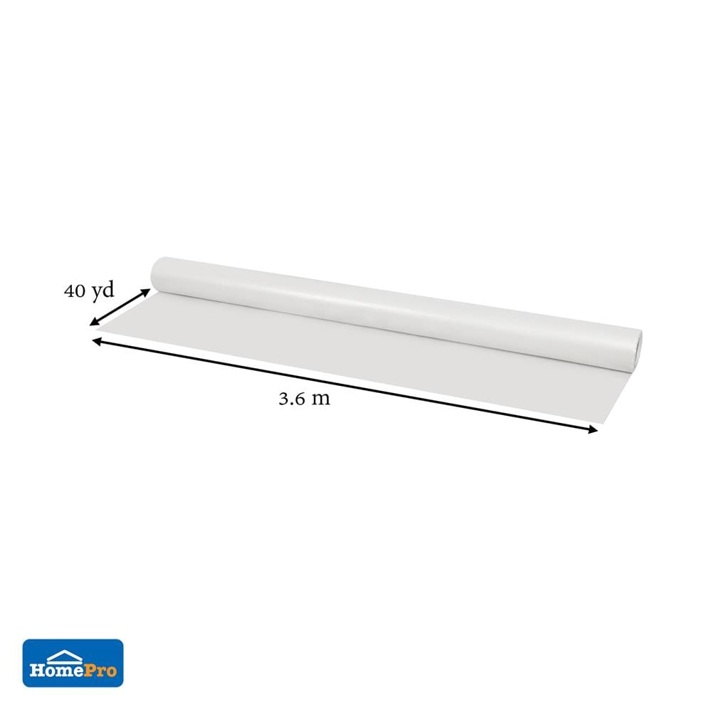 พลาสติกปูบ่อม้วน PE SPRING 0.15 มม. 3.6X40 หลา สีใส