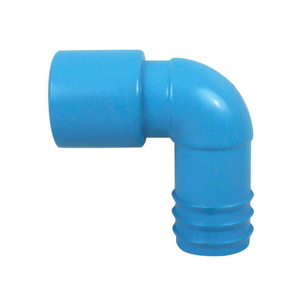 ข้องอสวมท่อ PVC-PE TOWAI 1 นิ้วX32 มม. สีฟ้า แพ็ก 5 ชิ้น