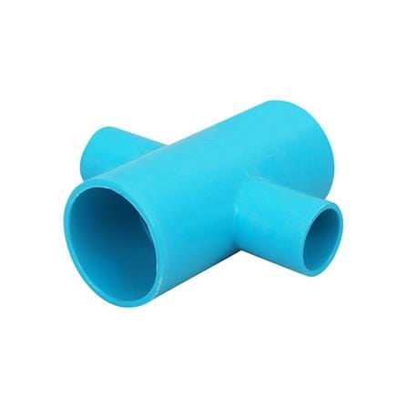 สี่ทางเกษตรลด PVC TOWAI 1 1/2 นิ้วx3/4 นิ้ว สีฟ้า_0