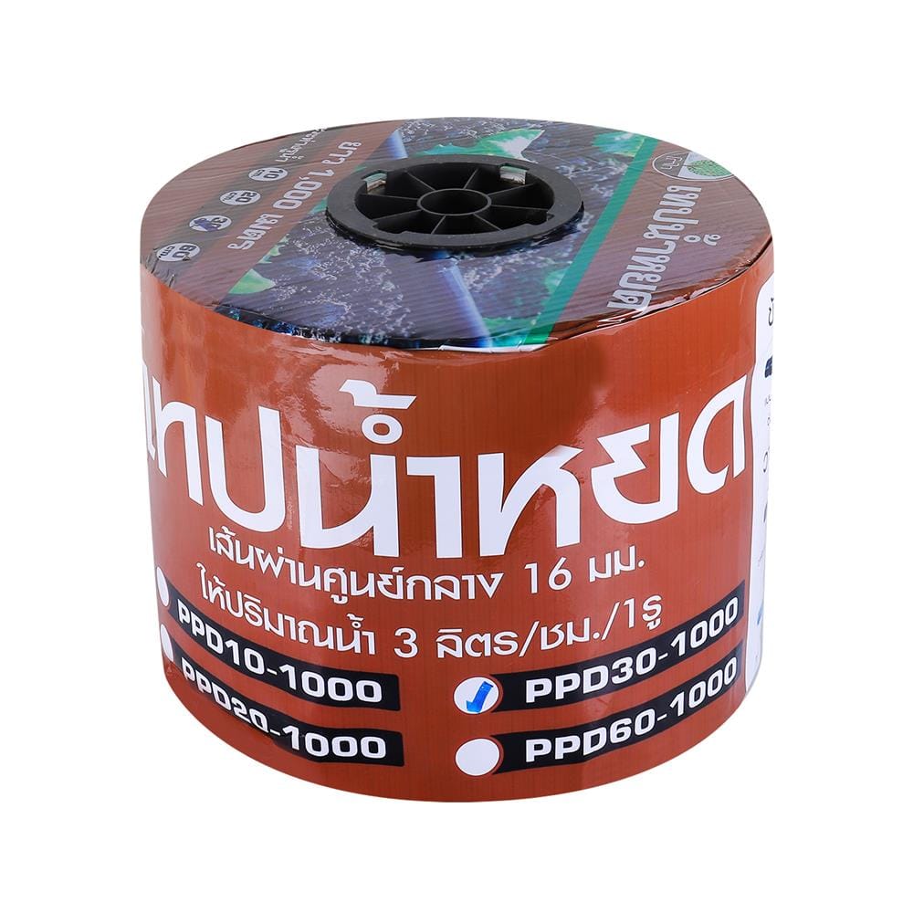 เทปน้ำหยด TOWAI 16 มม. x 1000 ม. สีดำ