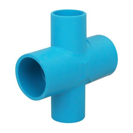สี่ทางเกษตรลด PVC TOWAI 1 นิ้วX3/4 นิ้ว สีฟ้า_0