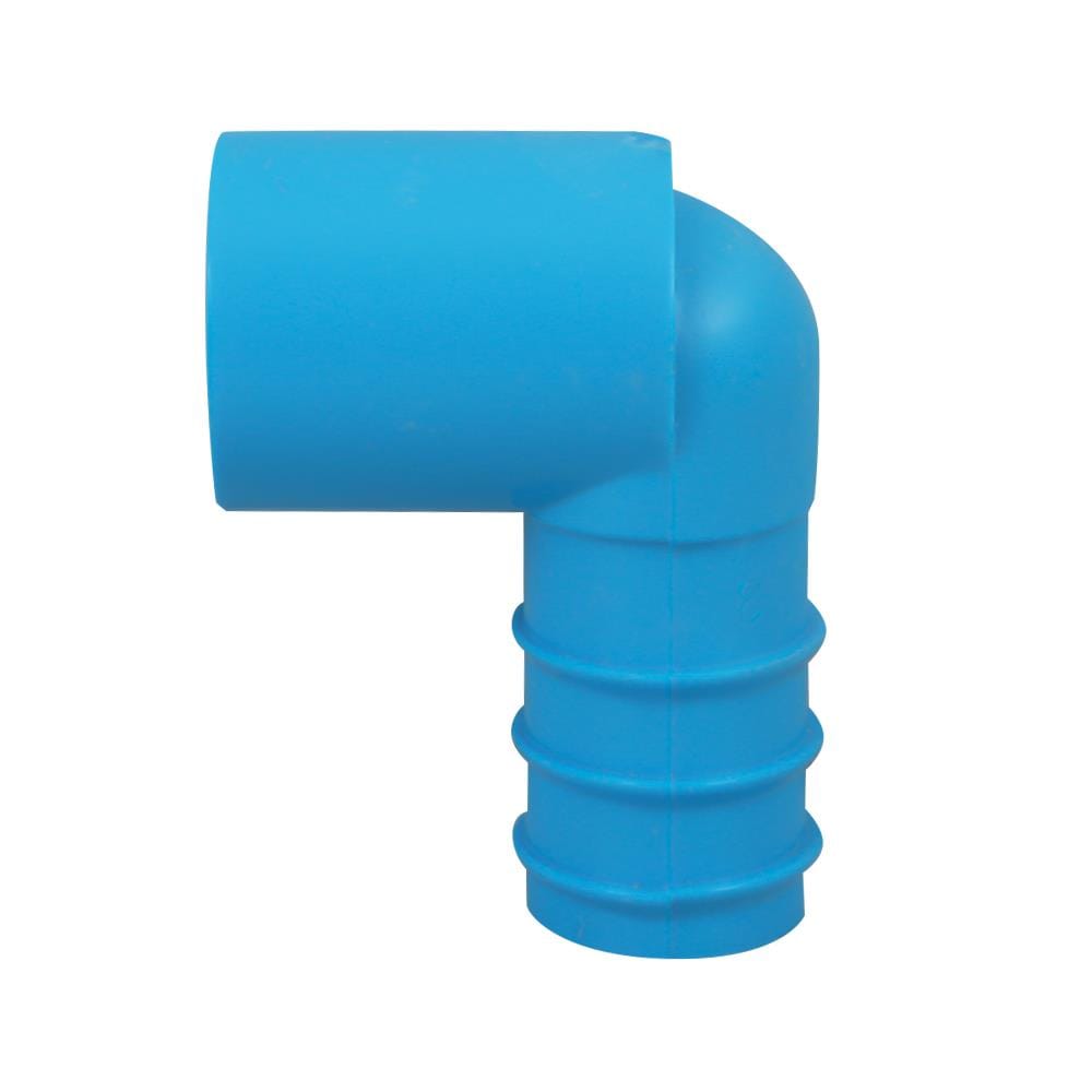ข้องอสวมท่อ PVC-PE TOWAI 1/2 นิ้ว x 25 มม. สีฟ้า แพ็ก 5 ชิ้น
