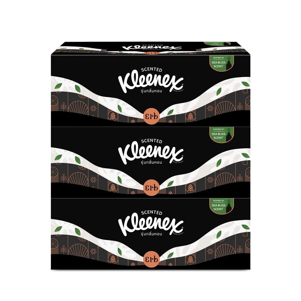 กระดาษเช็ดหน้า KLEENEX SCENTED 120 แผ่น แพ็ก 3 ชิ้น