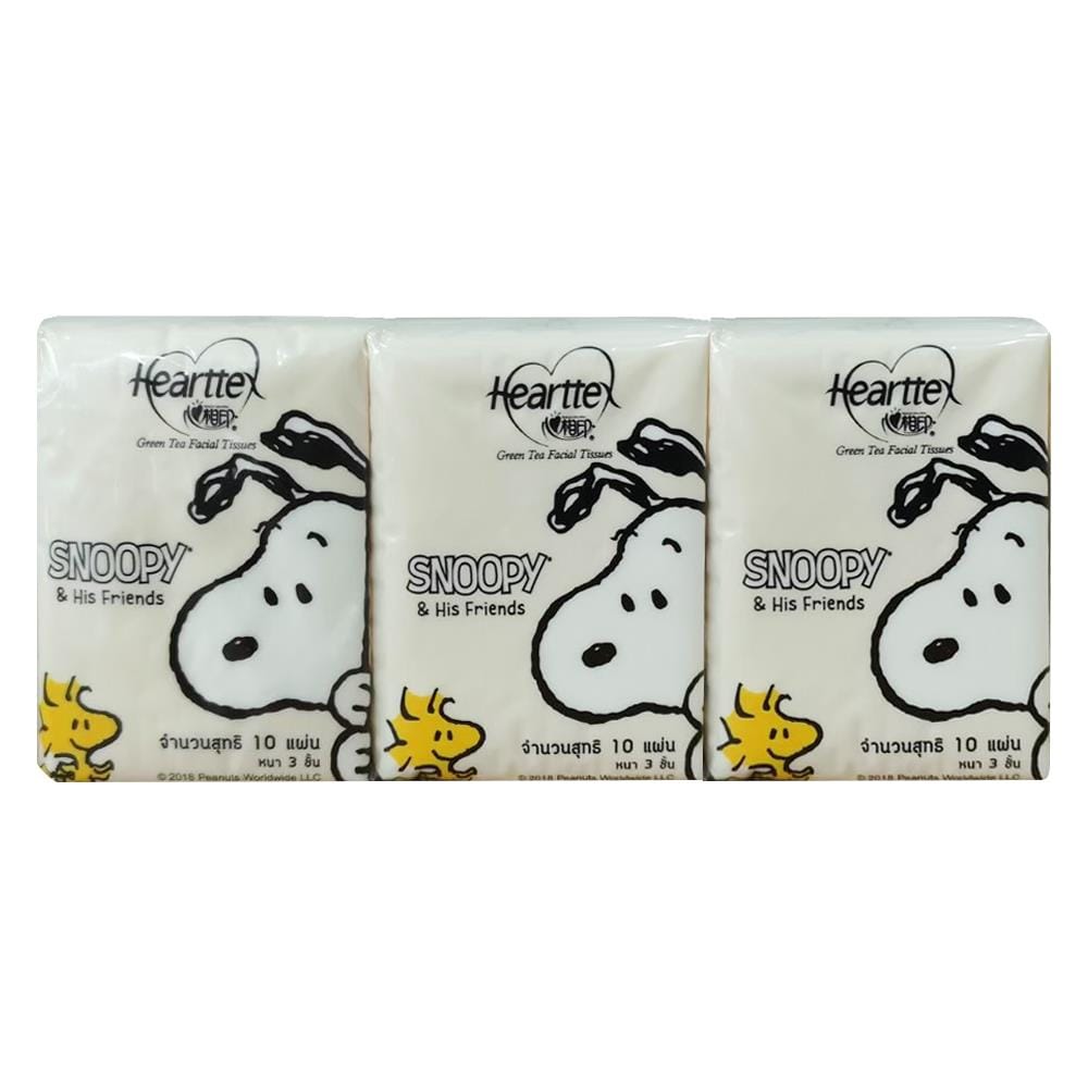 กระดาษเช็ดหน้า พิม SNOOPY 10 แผ่น แพ็ค6