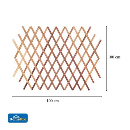 รั้วไม้บานพับ ME LIVING GARTENE 100x100 ซม. สีธรรมชาติ_6
