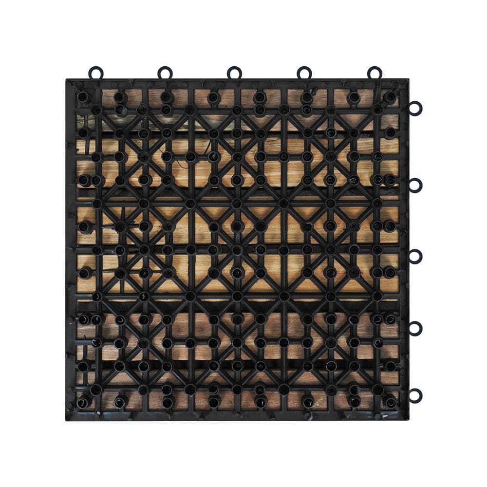 ทางเท้าไม้แคมปัส ลายตรง ME LIVING 30X30 ซม. สีธรรมชาติ