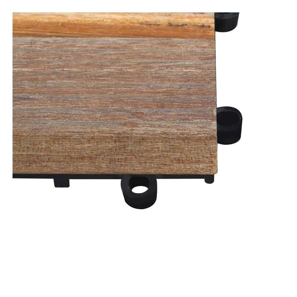 ทางเท้าไม้แคมปัส ลายตรง ME LIVING 30X30 ซม. สีธรรมชาติ