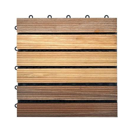 ทางเท้าไม้แคมปัส ลายตรง ME LIVING 30X30 ซม. สีธรรมชาติ_0