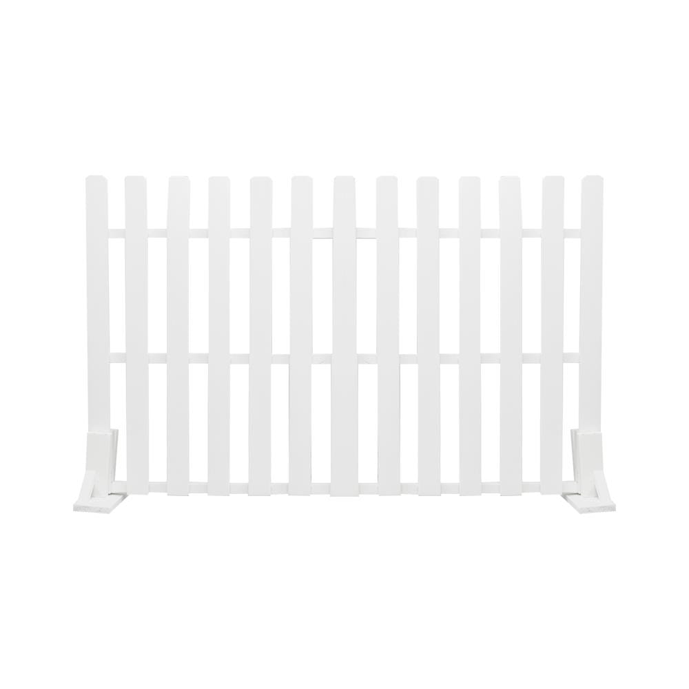 รั้วไม้เต็งตั้งพื้น ME LIVING GARTENE 100X60 ซม. สีขาว