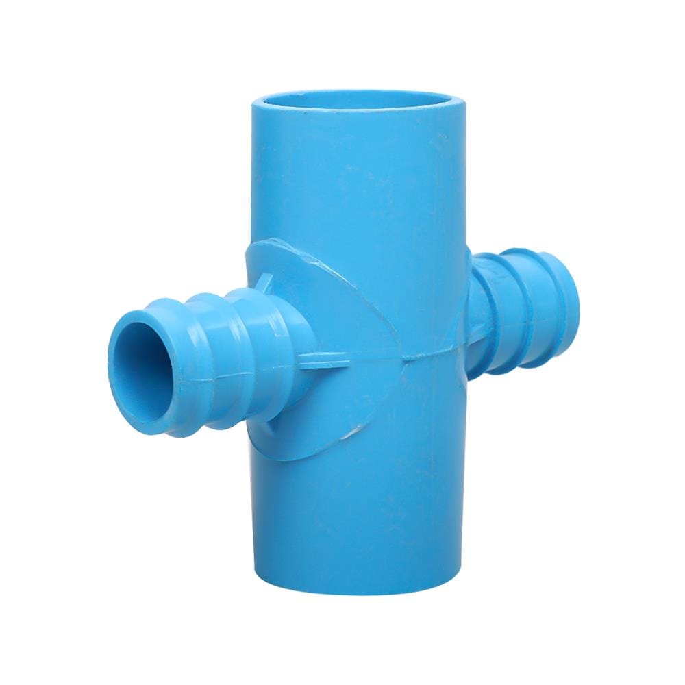 สี่ทางเกษตรลด PVC TOWAI 1 นิ้วX25 มม. สีฟ้า