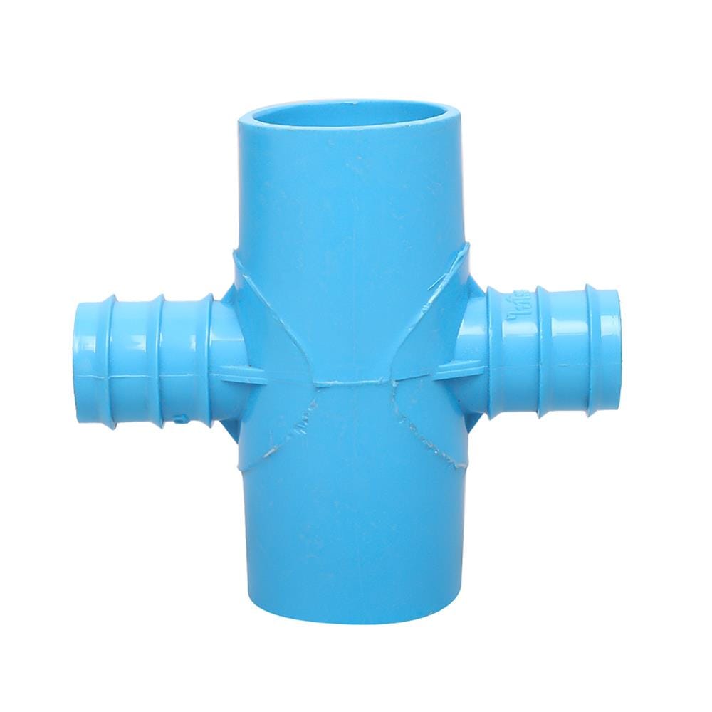 สี่ทางเกษตรลด PVC TOWAI 1 นิ้วX25 มม. สีฟ้า
