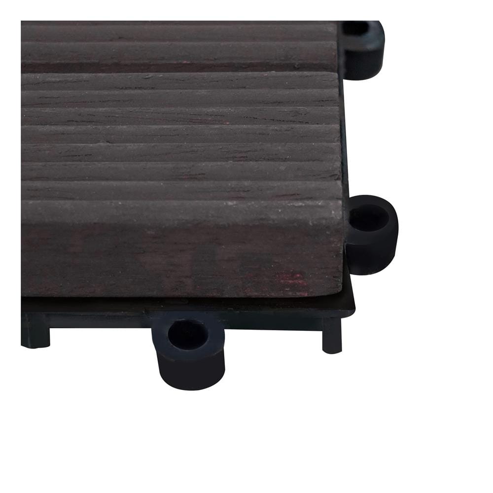 ทางเท้าไม้แคมปัส ลายตรง ME LIVING 30X30 ซม. สีโอ๊ค