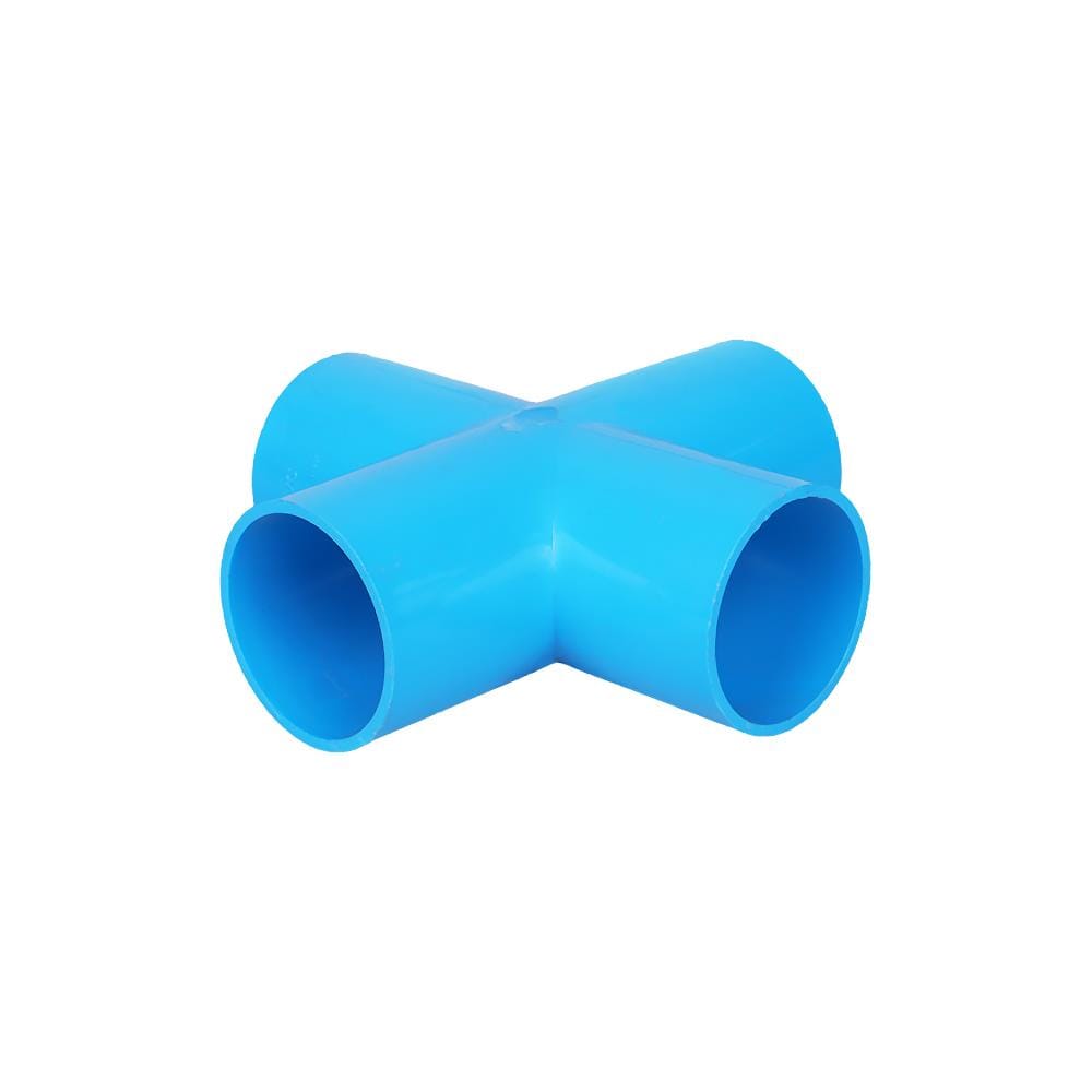 สี่ทางเกษตร PVC TOWAI 1 1/2 นิ้ว สีฟ้า